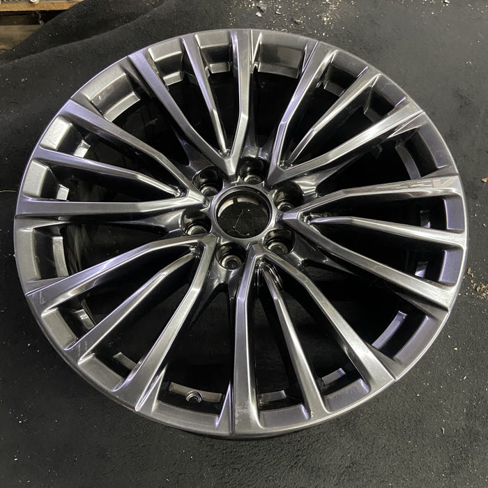 22" ESCALADE 23 22x9, 6 spoke Original OEM Wheel Rim - Side Profile