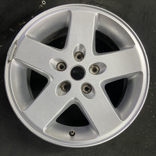 17" WRANGLER 07-08 17x7.5 silver Original OEM Wheel Rim - Front View