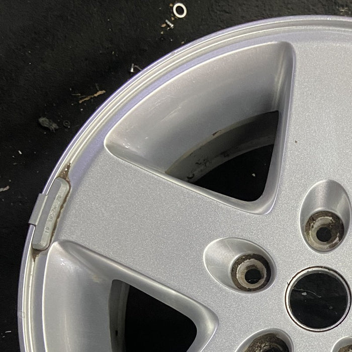 17" WRANGLER 07-08 17x7.5 silver Original OEM Wheel Rim - Side Profile