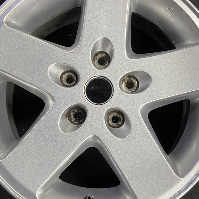 17" WRANGLER 07-08 17x7.5 silver Original OEM Wheel Rim - Angle View