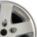 17" WRANGLER 07-08 17x7.5 silver Original OEM Wheel Rim - Side Profile