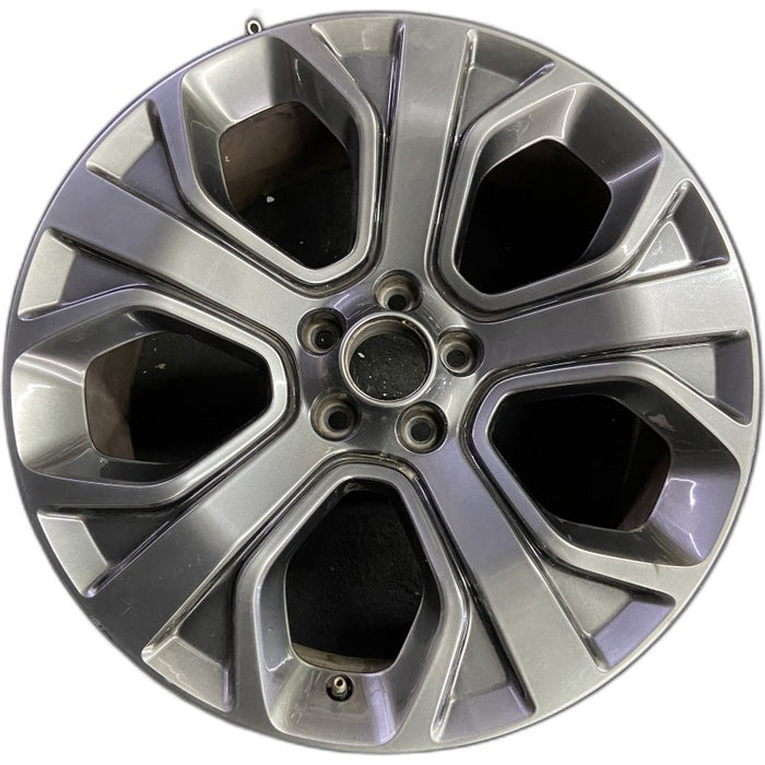 20" EXPLORER 18-19 20x8.5 aluminum TPMS 5 spoke gray Original OEM Wheel Rim - Front View