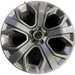 20" EXPLORER 18-19 20x8.5 aluminum TPMS 5 spoke gray Original OEM Wheel Rim - Front View