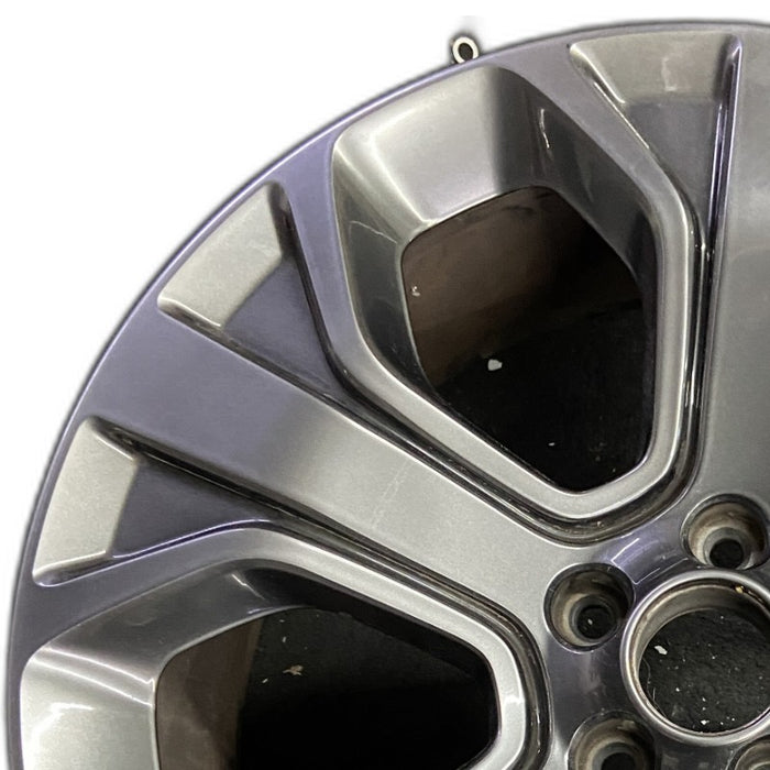 20" EXPLORER 18-19 20x8.5 aluminum TPMS 5 spoke gray Original OEM Wheel Rim - Angle View