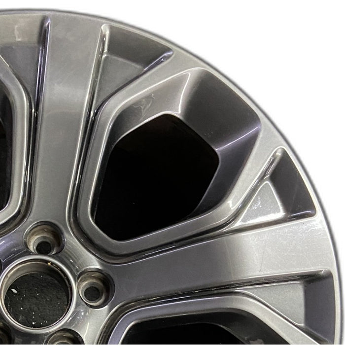 20" EXPLORER 18-19 20x8.5 aluminum TPMS 5 spoke gray Original OEM Wheel Rim - Side Profile