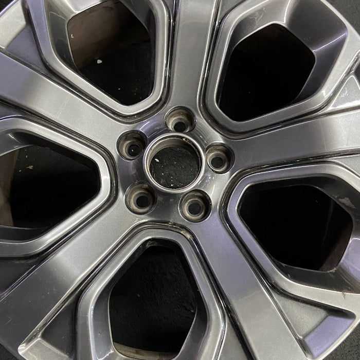 20" EXPLORER 18-19 20x8.5 aluminum TPMS 5 spoke gray Original OEM Wheel Rim - Angle View