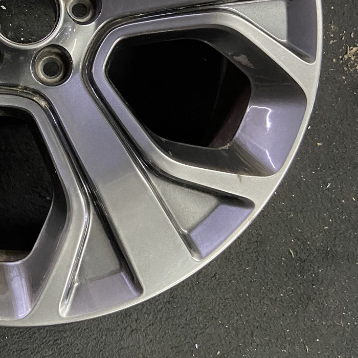 20" EXPLORER 18-19 20x8.5 aluminum TPMS 5 spoke gray Original OEM Wheel Rim - Back View