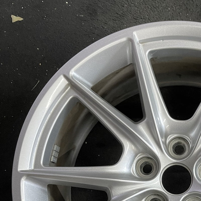 19" MUSTANG 24-25 19x8.5, , V spoke Original OEM Wheel Rim - Side Profile
