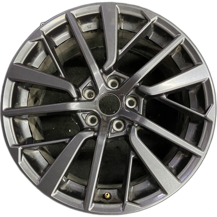 18" WRX 22 18x8.5 alloy dark gray Original OEM Wheel Rim - Front View