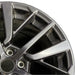 18" WRX 22 18x8.5 alloy dark gray Original OEM Wheel Rim - Side Profile