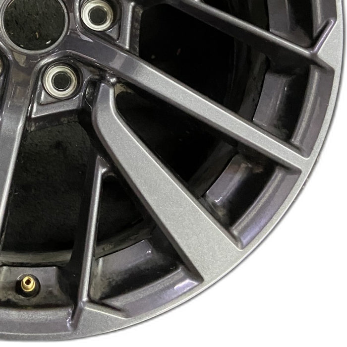 18" WRX 22 18x8.5 alloy dark gray Original OEM Wheel Rim - Close-Up Detail