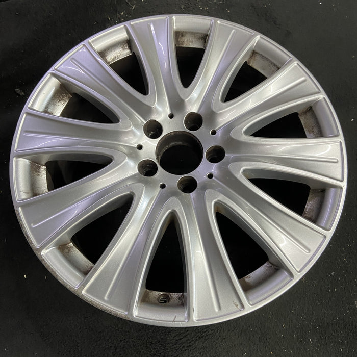 18" MERCEDES S-CLASS 14 222 Type; S550, 18x8 Original OEM Wheel Rim - Side Profile