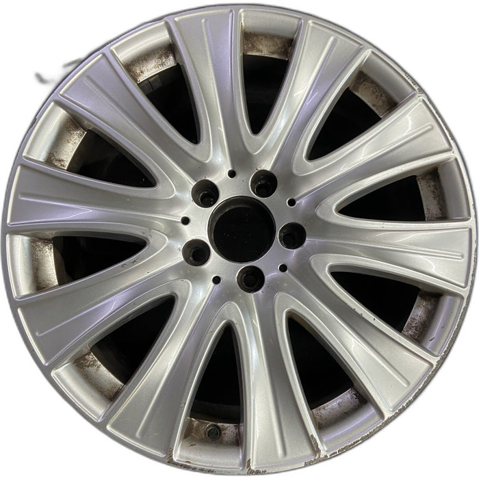 18" MERCEDES S-CLASS 14 222 Type; S550, 18x8 Original OEM Wheel Rim - Front View