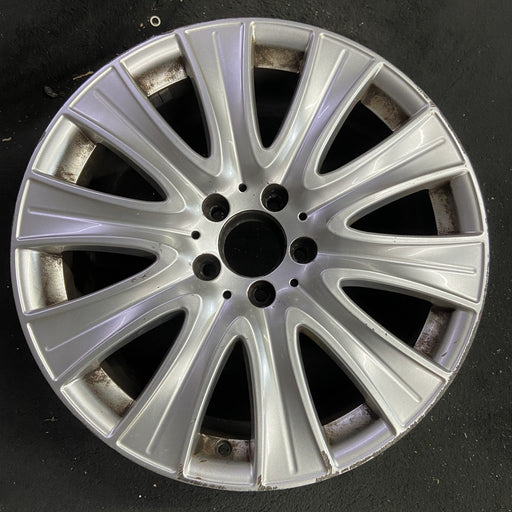 18" MERCEDES S-CLASS 14 222 Type; S550, 18x8 Original OEM Wheel Rim - Angle View