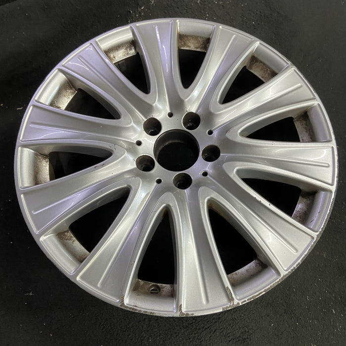 18" MERCEDES S-CLASS 14 222 Type; S550, 18x8 Original OEM Wheel Rim - Side Profile