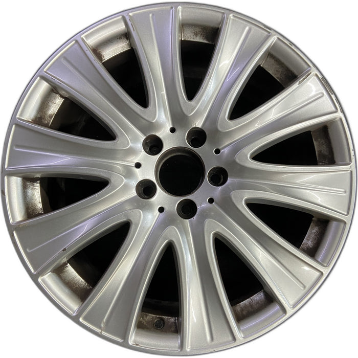 18" MERCEDES S-CLASS 14 222 Type; S550, 18x8 Original OEM Wheel Rim - Front View