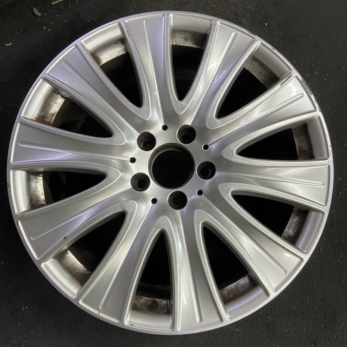 18" MERCEDES S-CLASS 14 222 Type; S550, 18x8 Original OEM Wheel Rim - Angle View
