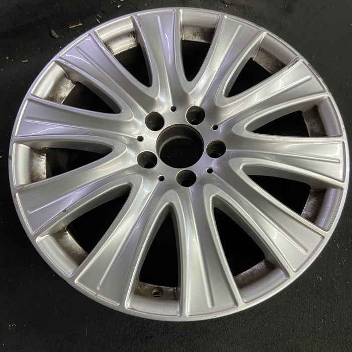 18" MERCEDES S-CLASS 14 222 Type; S550, 18x8 Original OEM Wheel Rim - Side Profile
