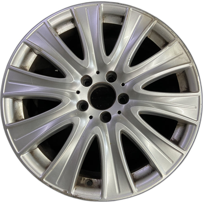 18" MERCEDES S-CLASS 14 222 Type; S550, 18x8 Original OEM Wheel Rim - Front View