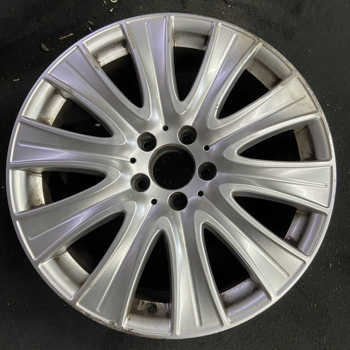 18" MERCEDES S-CLASS 14 222 Type; S550, 18x8 Original OEM Wheel Rim - Angle View