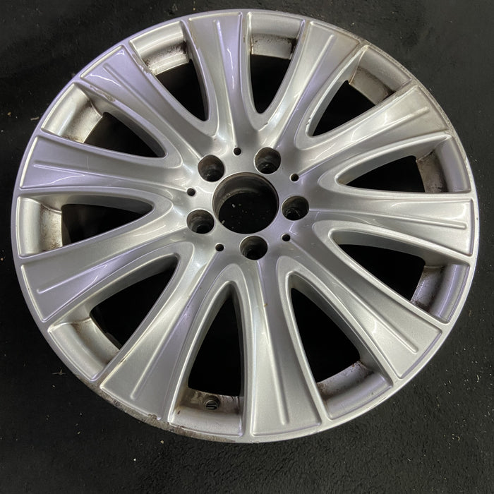 18" MERCEDES S-CLASS 14 222 Type; S550, 18x8 Original OEM Wheel Rim - Side Profile