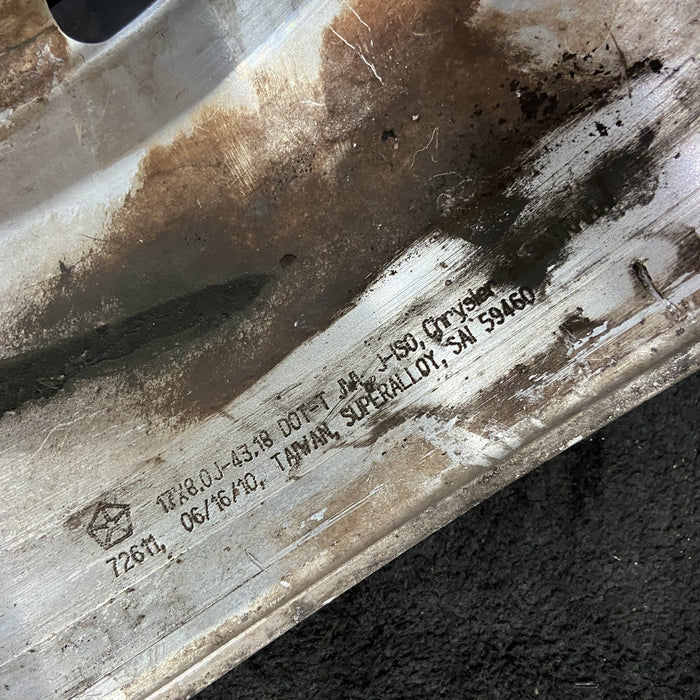 17" DODGE 2500 PICKUP 10-13 17x8, aluminum, 6 spoke, groove in spokes Original OEM Wheel Rim