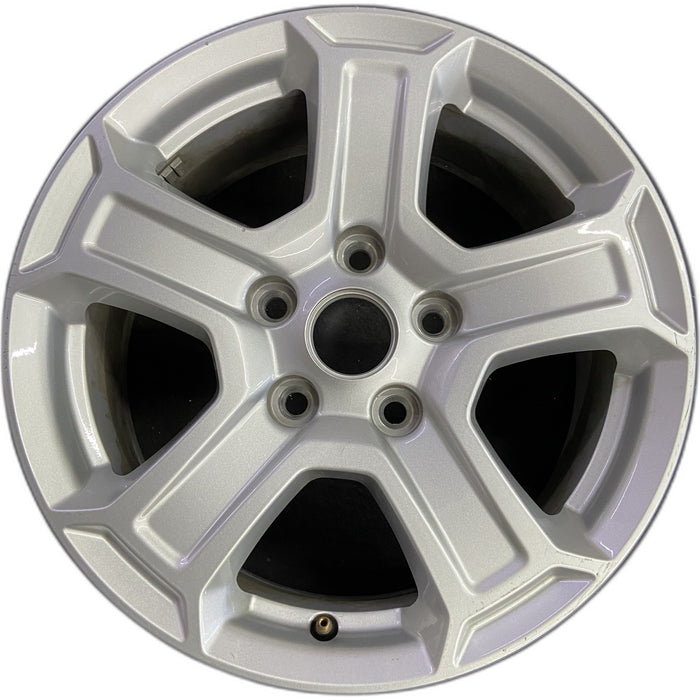 17" WRANGLER 18 VIN X , 17x7.5, , aluminum, straight spoke, w/recessed outer spoke Original OEM Wheel Rim