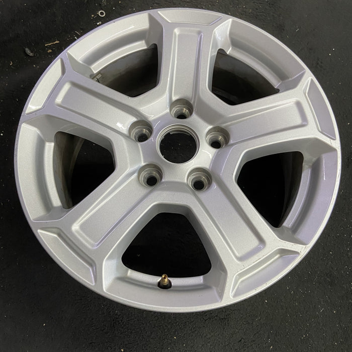 17" WRANGLER 18 VIN X , 17x7.5, , aluminum, straight spoke, w/recessed outer spoke Original OEM Wheel Rim