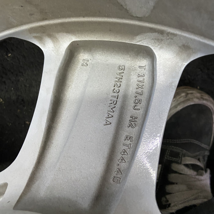 17" WRANGLER 18 VIN X , 17x7.5, , aluminum, straight spoke, w/recessed outer spoke Original OEM Wheel Rim