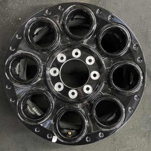 20" FORD F250SD PICKUP 23-25 20x8, , solid spoke, black, circle spoke Original - Front View