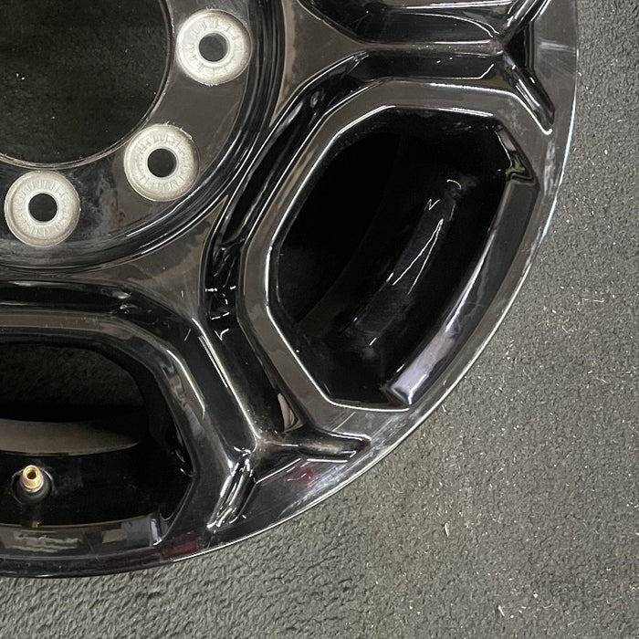 18" FORD F250SD PICKUP 23-25 18x8 aluminum 6 spoke black Original OEM Wheel Rim - Back View