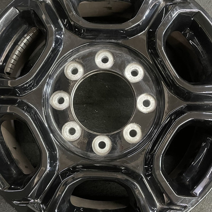 18" FORD F250SD PICKUP 23-25 18x8 aluminum 6 spoke black Original OEM Wheel Rim - Angle View