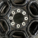 18" FORD F250SD PICKUP 23-25 18x8 aluminum 6 spoke black Original OEM Wheel Rim - Angle View