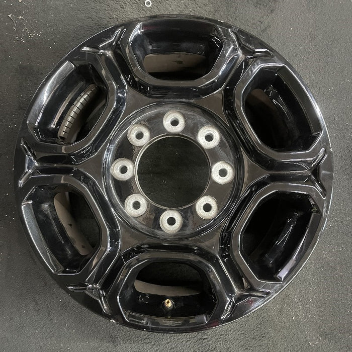 18" FORD F250SD PICKUP 23-25 18x8 aluminum 6 spoke black Original OEM Wheel Rim - Front View