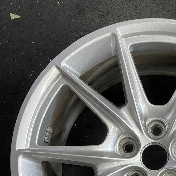 19" MUSTANG 24-25 19x8.5, , V spoke Original OEM Wheel Rim - Side Profile