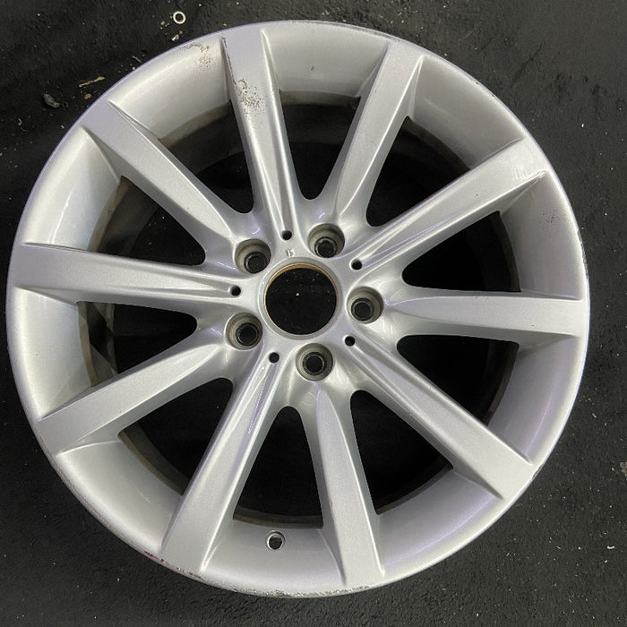 18" BMW 528i 11-16 18x8 alloy 10 spoke frt rear alternating spoke silver Original OEM Wheel Rim