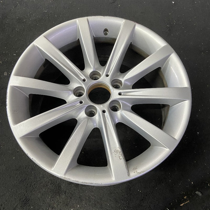 18" BMW 528i 11-16 18x8 alloy 10 spoke frt rear alternating spoke silver Original OEM Wheel Rim