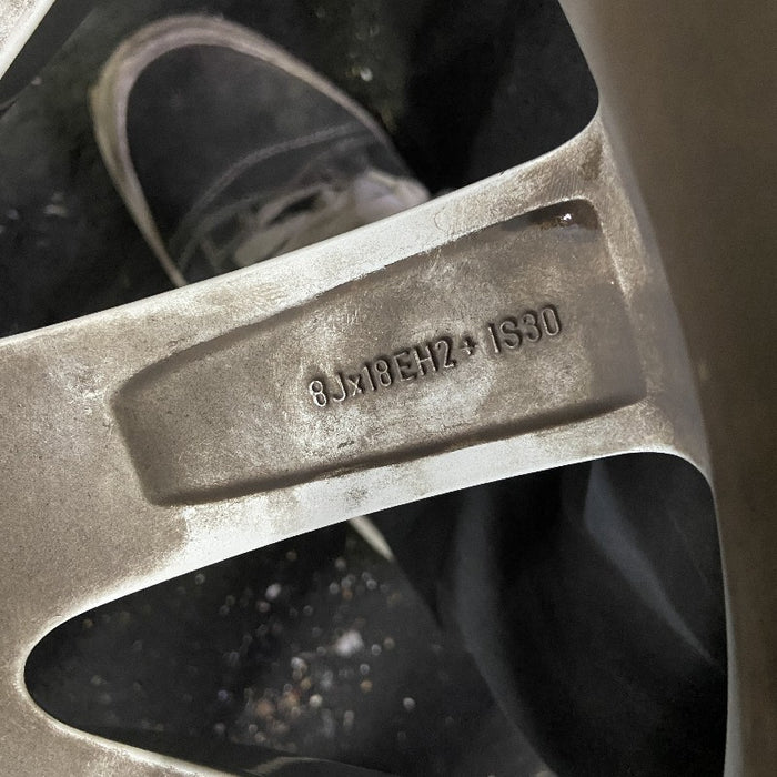 18" BMW 528i 11-16 18x8 alloy 10 spoke frt rear alternating spoke silver Original OEM Wheel Rim