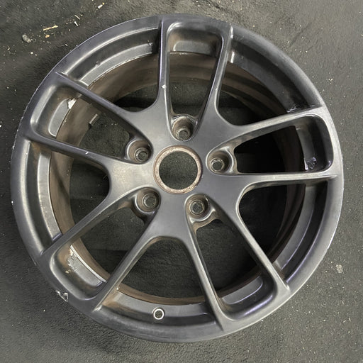 18" PORSCHE BOXSTER 17-25 18x8, , triangle spoke Original OEM Wheel Rim - Angle View