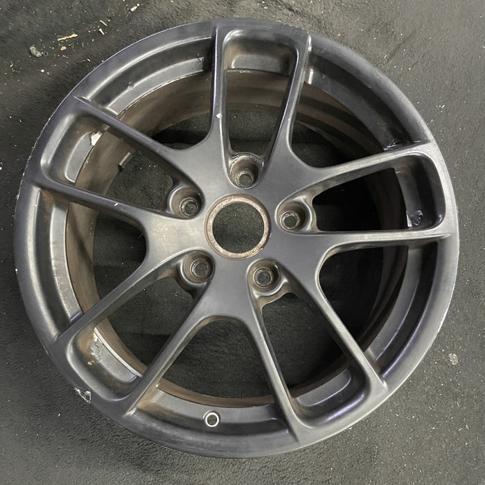 18" PORSCHE BOXSTER 17-25 18x8, , triangle spoke Original OEM Wheel Rim - Angle View