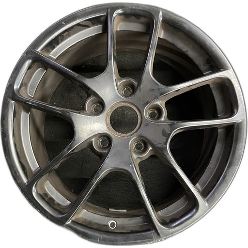 18" PORSCHE BOXSTER 17-25 18x8, , triangle spoke Original OEM Wheel Rim - Front View