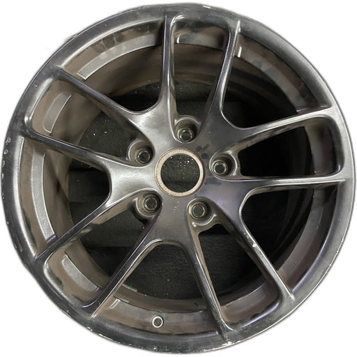 18" PORSCHE BOXSTER 17-25 18x9.5, , triangle spoke Original OEM Wheel Rim - Front View