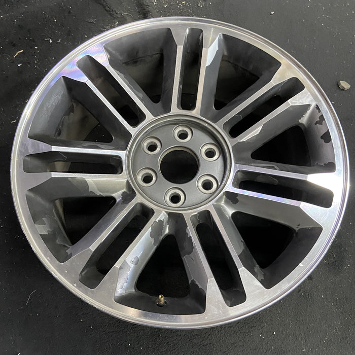 22" ESCALADE 12-14 22x9, 14 spoke, opt Q7L Original OEM Wheel Rim - Side Profile