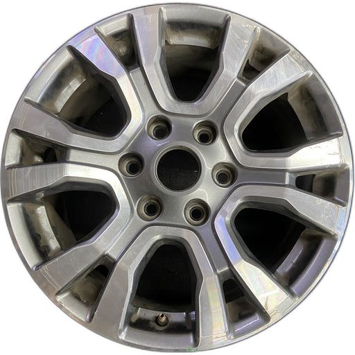 18" RANGER 19 18x8 , 6 spoke, machined face with pockets , U spoke Original OEM - Front View