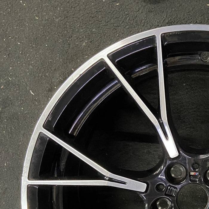 20" BMW M5 19-20 20x9.5 7 spoke Y spoke design Original OEM Wheel Rim - Side Profile