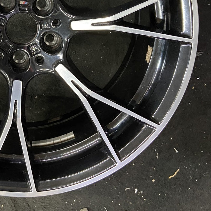 20" BMW M5 19-20 20x9.5 7 spoke Y spoke design Original OEM Wheel Rim - Back View