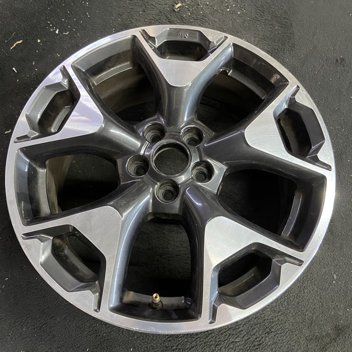 17" XV CROSSTREK 18-20 17x7 , w/machined face Original OEM Wheel Rim - Side Profile
