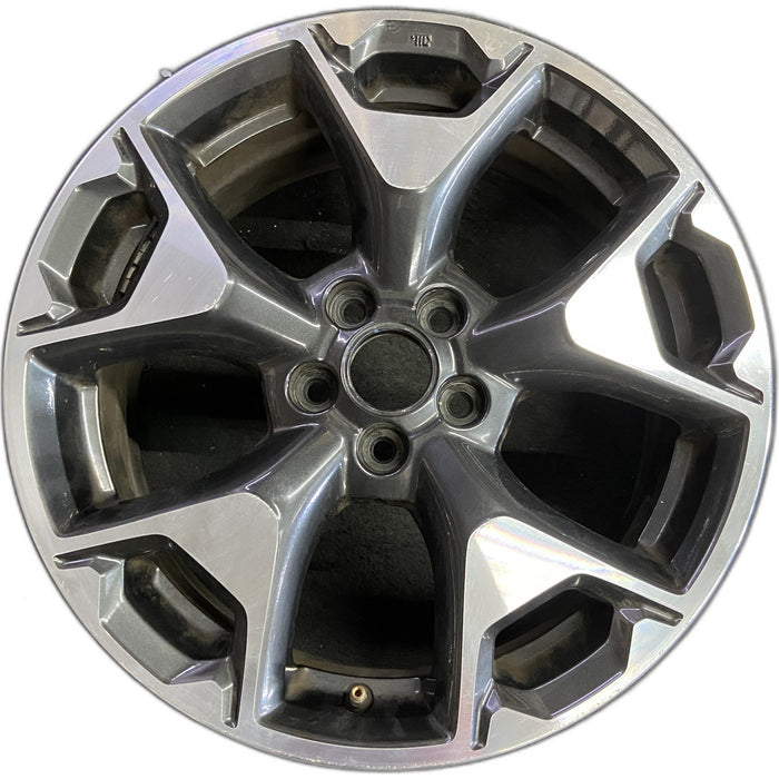 17" XV CROSSTREK 18-20 17x7 , w/machined face Original OEM Wheel Rim - Front View