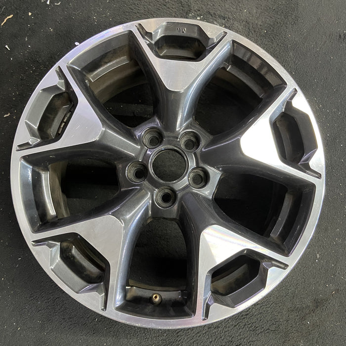 17" XV CROSSTREK 18-20 17x7 , w/machined face Original OEM Wheel Rim - Angle View