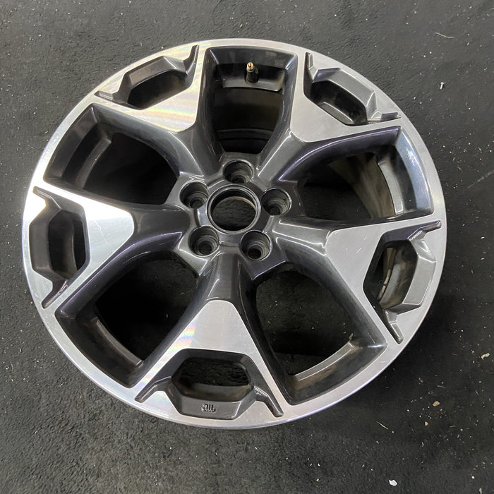 17" XV CROSSTREK 18-20 17x7 , w/machined face Original OEM Wheel Rim - Close-Up Detail